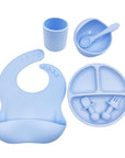 Baby Cutlery Set Silicone Bib Silicone Cup Spoon - Fit Gear