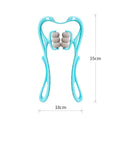 Multifunctional Manual Six-wheel Neck Massager Massage Relieve Roller Massage Tool - Fit Gear