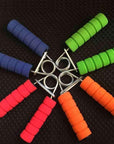 Colorful hand grip strengthener for women with foam handles in blue green red and orange