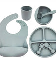 Baby Cutlery Set Silicone Bib Silicone Cup Spoon - Fit Gear