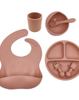 Baby Cutlery Set Silicone Bib Silicone Cup Spoon - Fit Gear