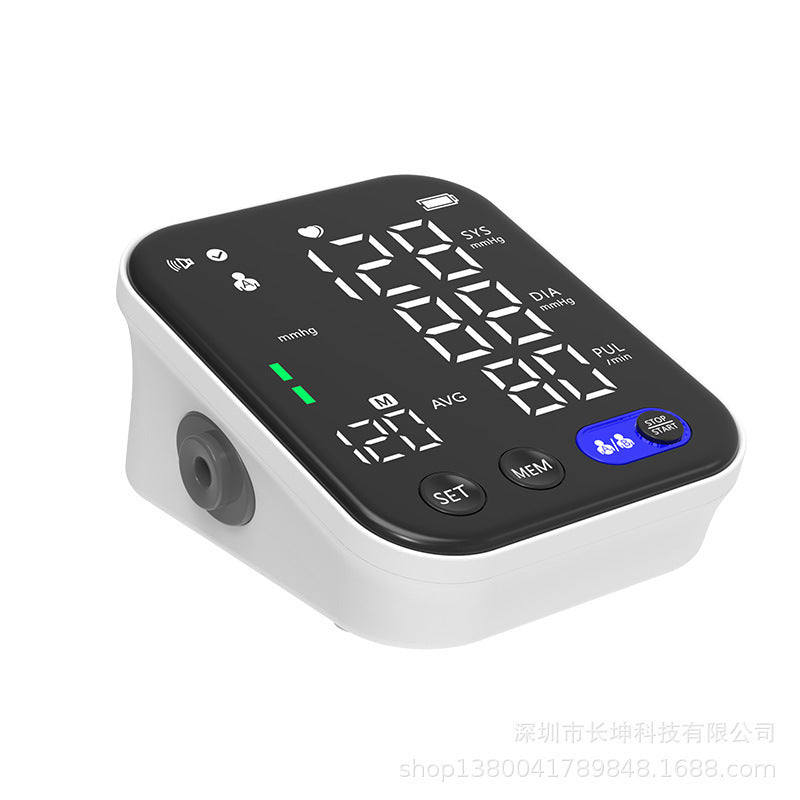 My Store electronic blood pressure monitor with digital display and easy-to-use buttons for home health monitoring