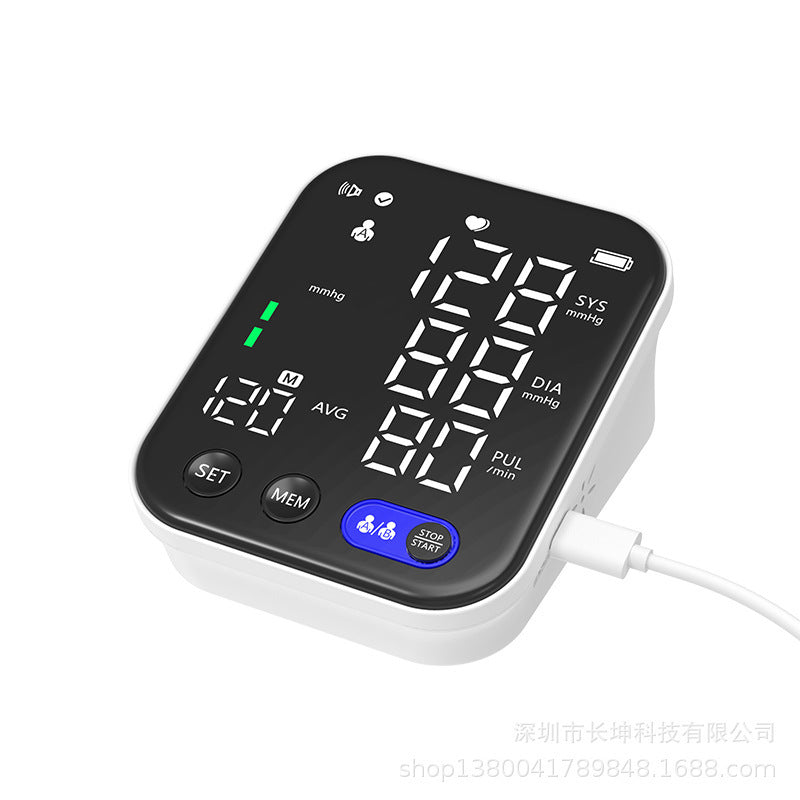 Electronic blood pressure monitor with digital display and touch buttons by My Store