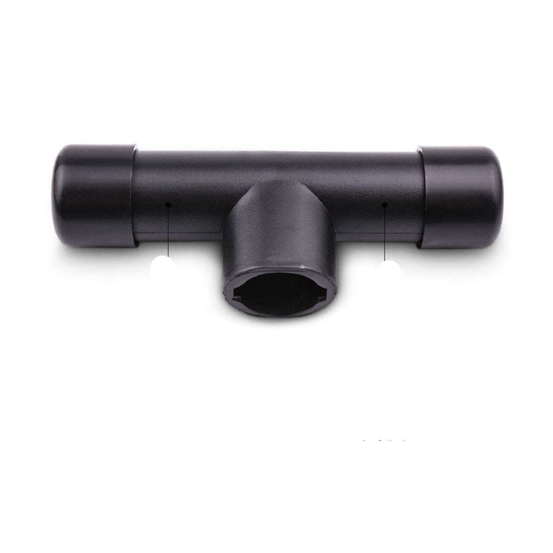 Black plastic connector part for home multifunctional fitness equipment by My Store
