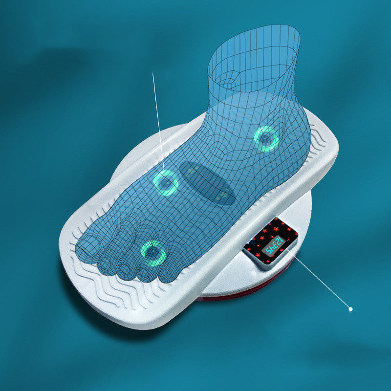 Home twisting machine for exercise foot placement platform with digital display and pressure points