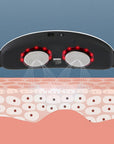 Waist slimming belt for women showing red light therapy targeting fat cells under the skin