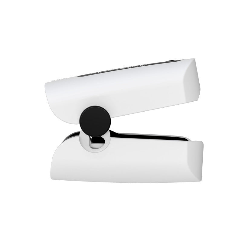 White finger pulse oximeter device for measuring blood oxygen levels and pulse rate